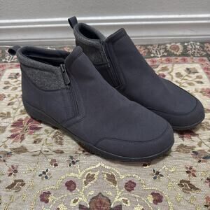Easy Spirit Balsim 2 SEBALSIM2 Womens Gray Canvas Casual Dress Boots 10M